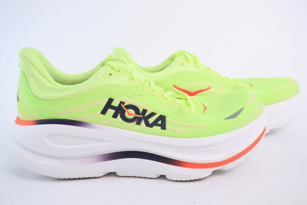 Hoka One One Bondi 9 Men's Size 8.5D Neon Yuzu Sunlight 1162011-NYZS #109